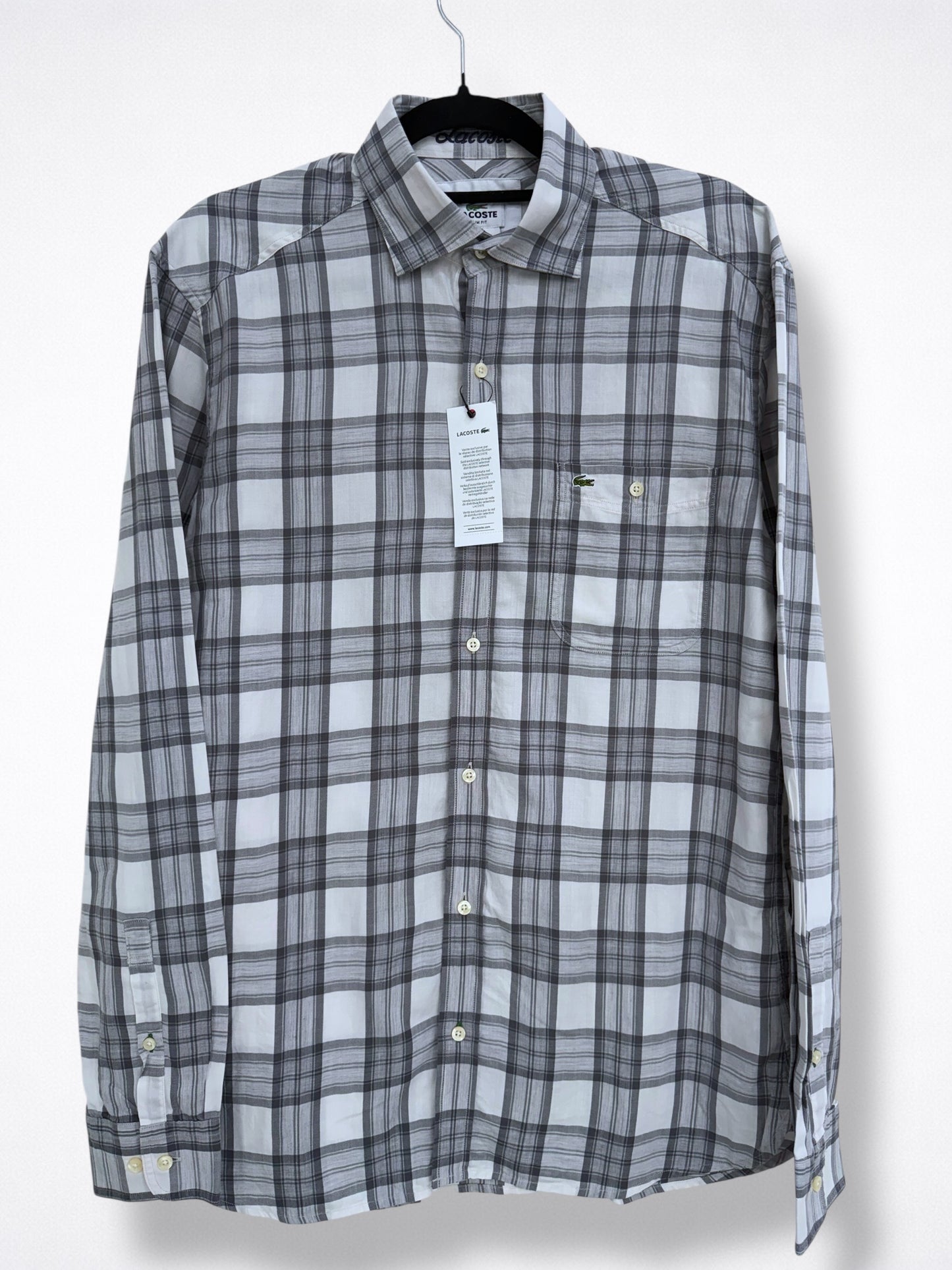 Camisa Lacoste Classic Fit Manga Larga Talla S