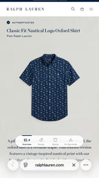 Camisa Polo Ralph Lauren Classic Fit Manga Corta Talla L