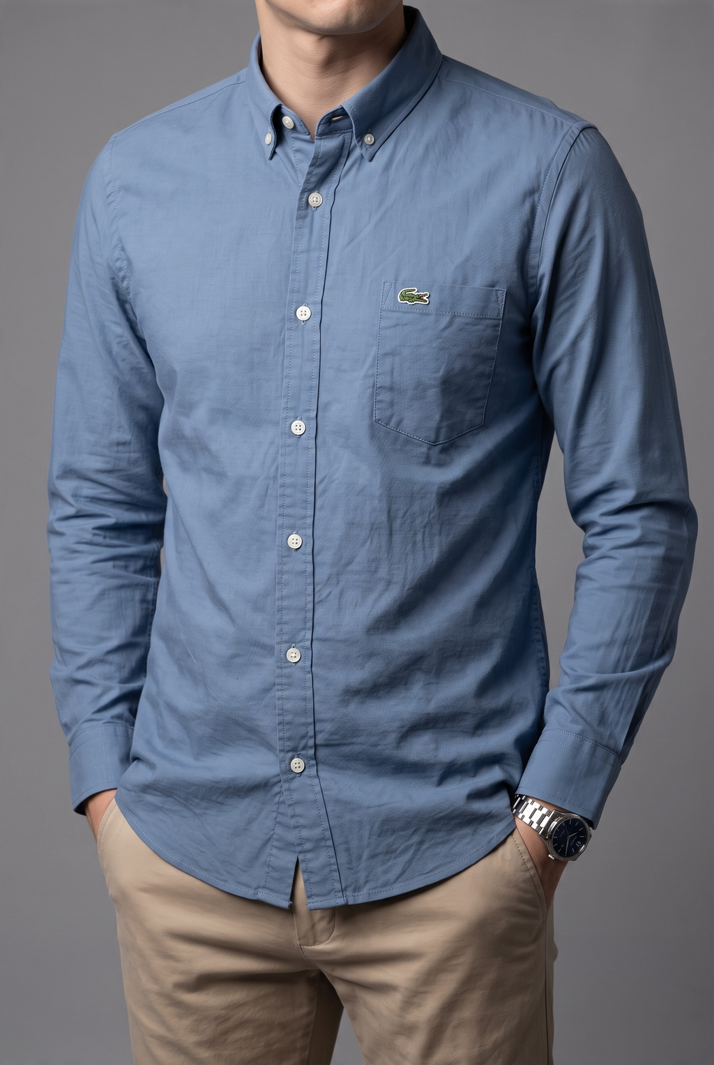 Camisa Lacoste talla XXL slim fit stretch, viene reducida, sirve para slim fit talla L