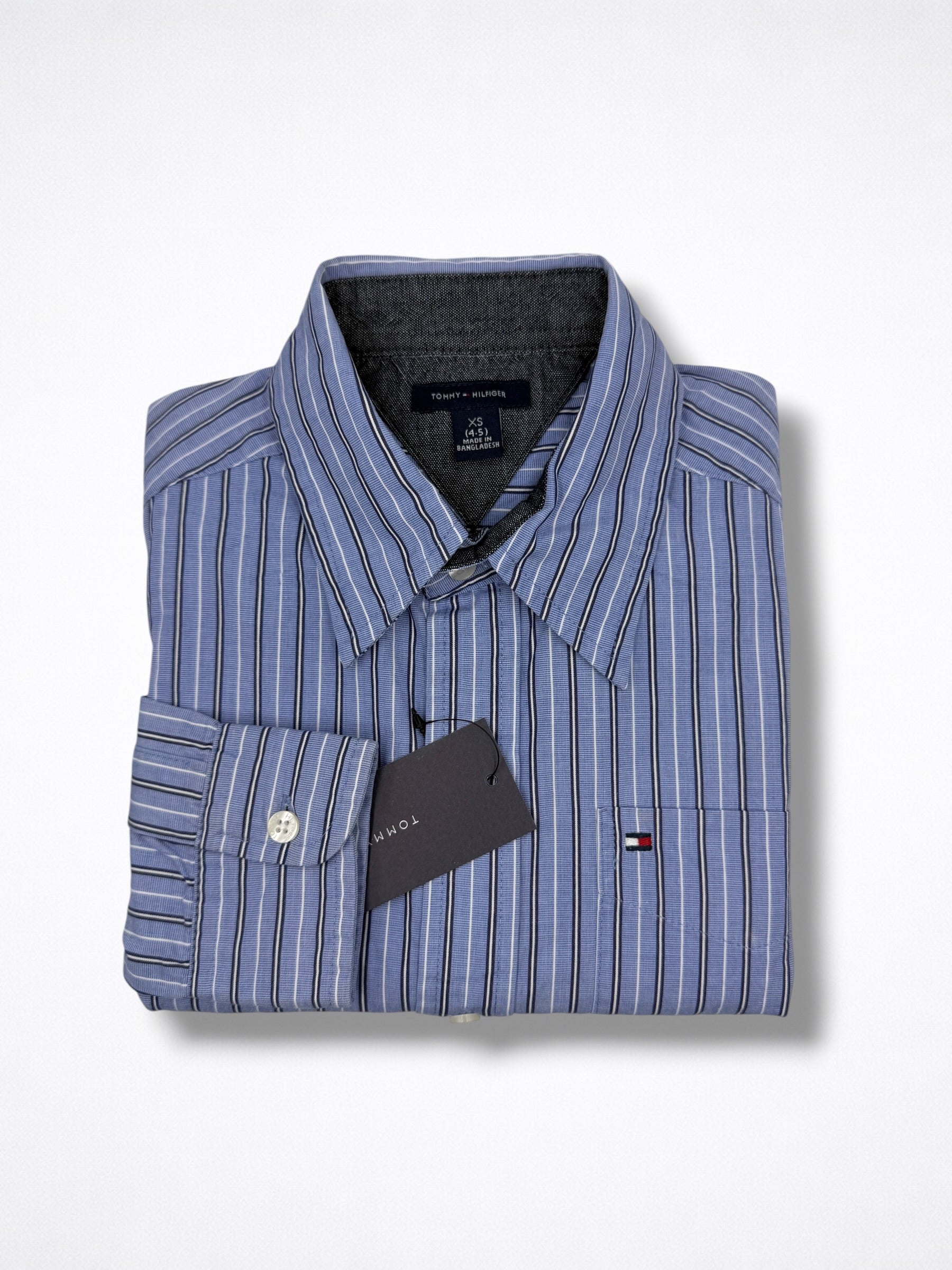 Camisa Tommy Hilfiger Classic Fit manga larga talla 5 niño