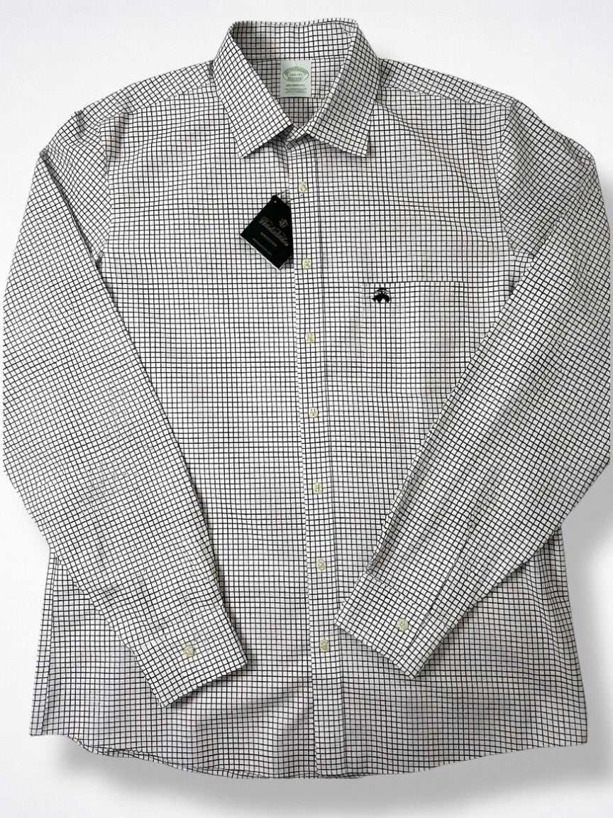 Camisa Brooks Brothers Classic Fit Manga Larga Talla L