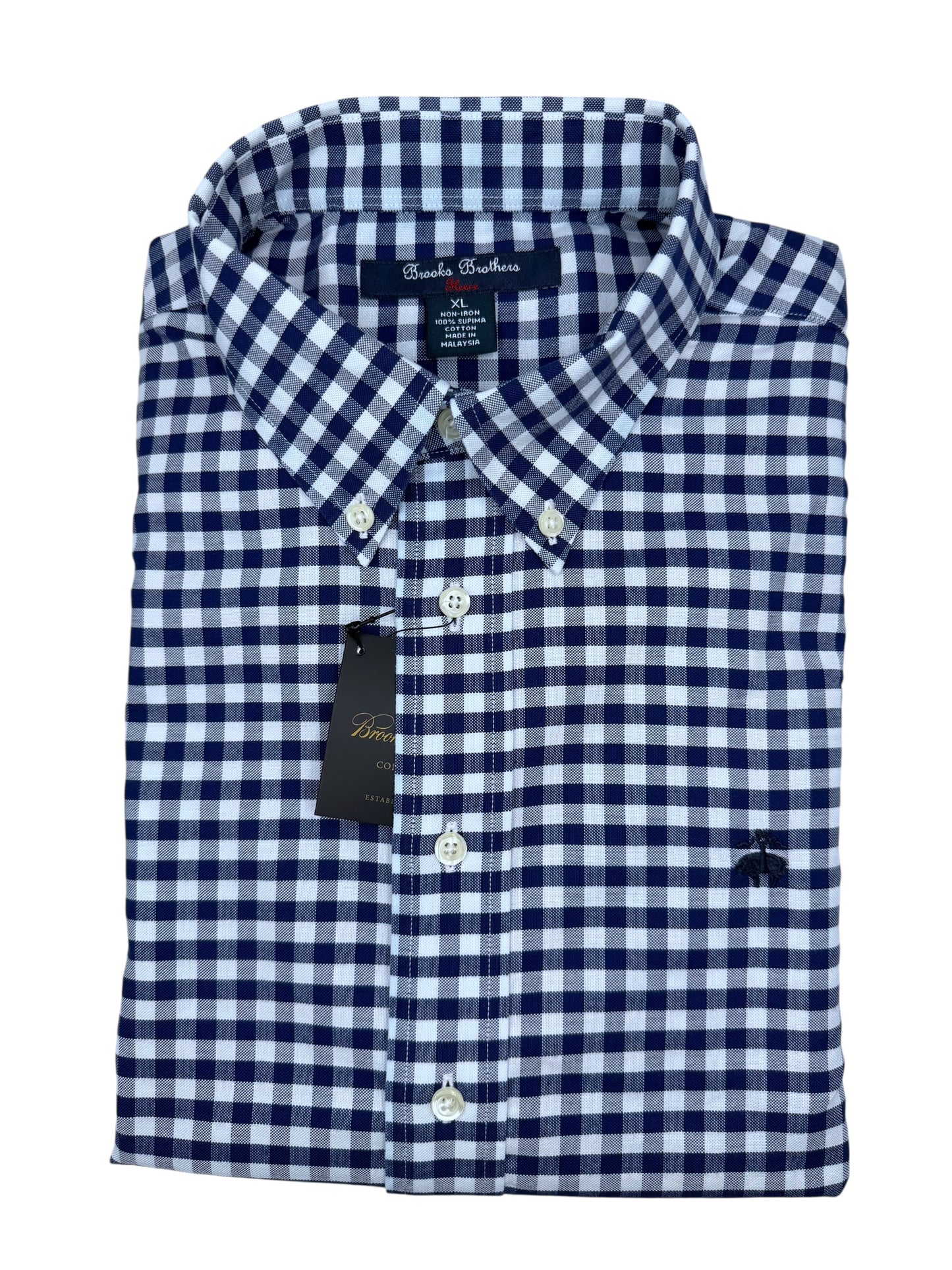 Camisa Brooks Brothers Custom Fit Manga Larga Talla S