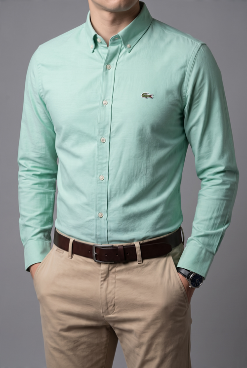 Camisa Lacoste talla XL slim fit stretch, viene reducida, sirve para talla M