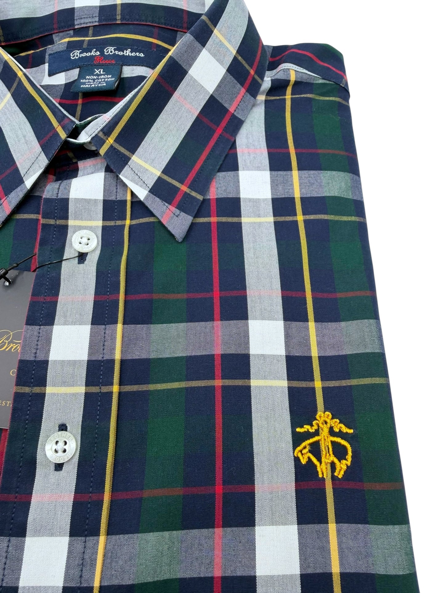Camisa Brooks Brothers Custom Fit Manga Larga Talla S