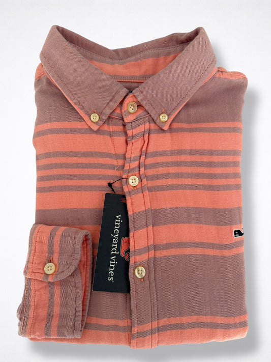 Camisa Vineyard Vines Slim Fit Manga Larga Talla M