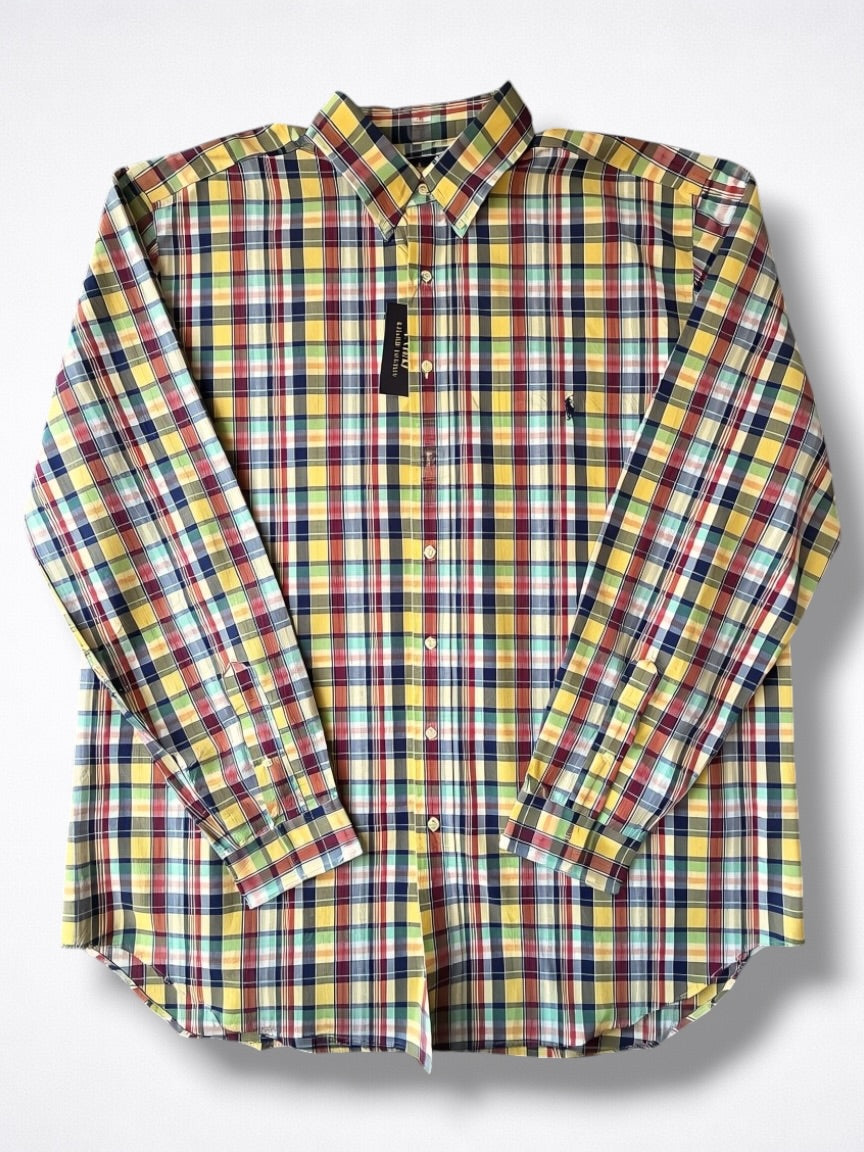 Camisa Polo Ralph Lauren Classic Fit Manga Larga Talla XXL