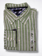 Camisa Tommy Hilfiger Classic Fit manga larga de lino talla XL