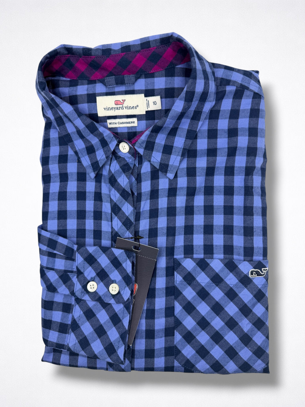 Camisa para Dama Vineyard Vines Classic Fit manga larga Talla L