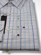 Camisa Tommy Hilfiger Custom Fit manga larga talla S