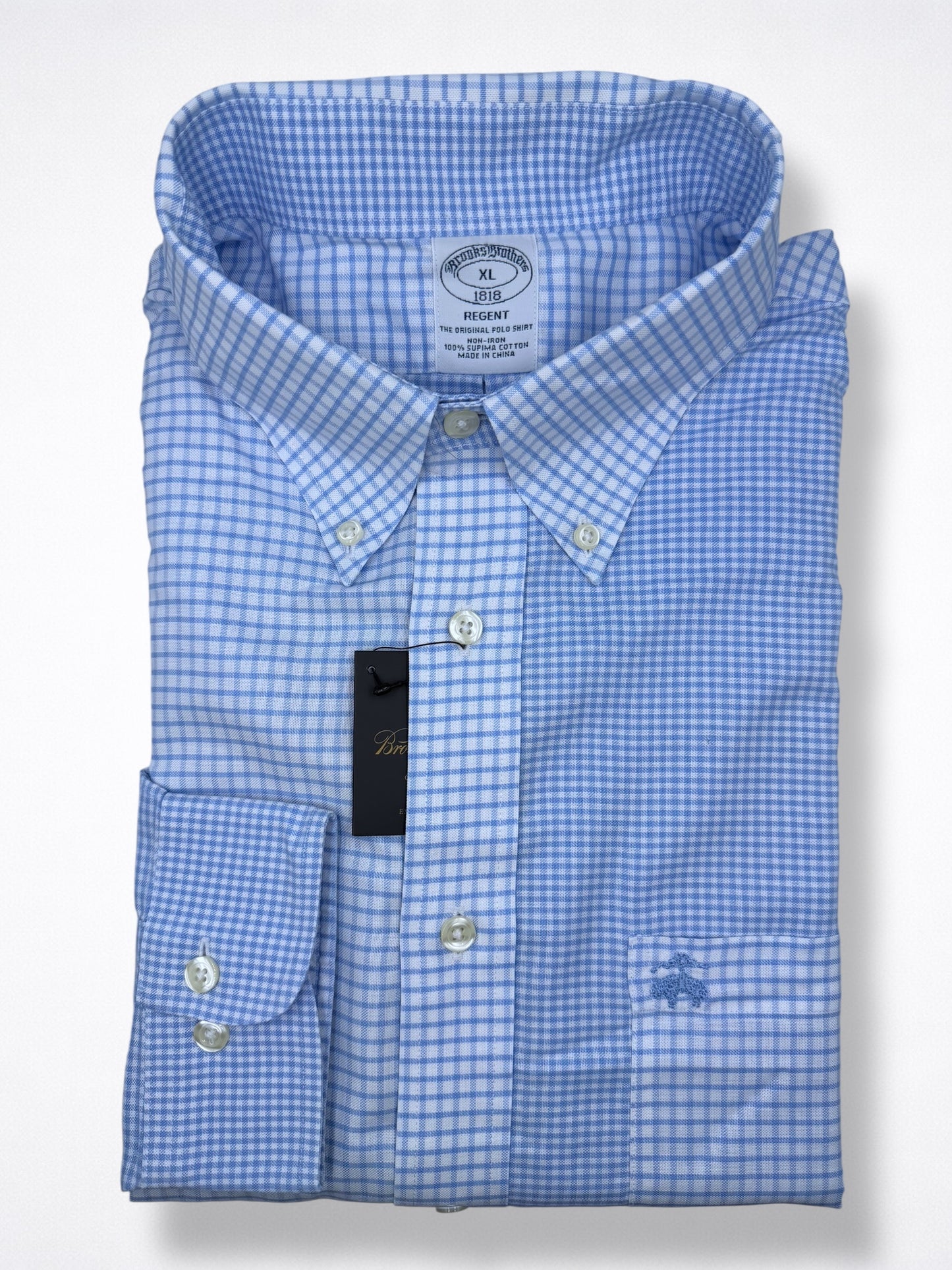 Camisa Brooks Brothers Classic Fit Manga Larga Talla XL