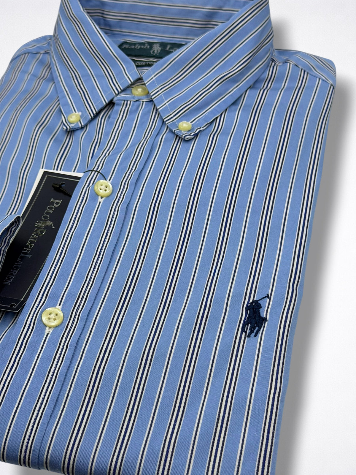 Camisa Polo Ralph Lauren Custom Fit Manga Larga Talla S