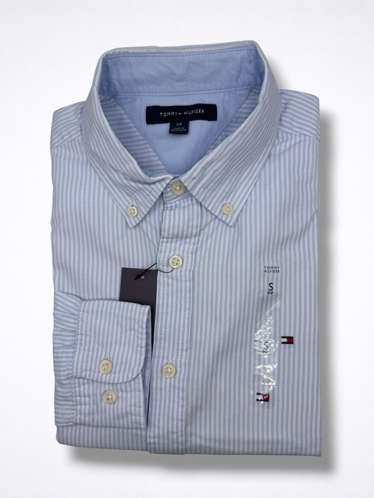 Camisa Tommy Hilfiger Classic Fit manga larga talla S