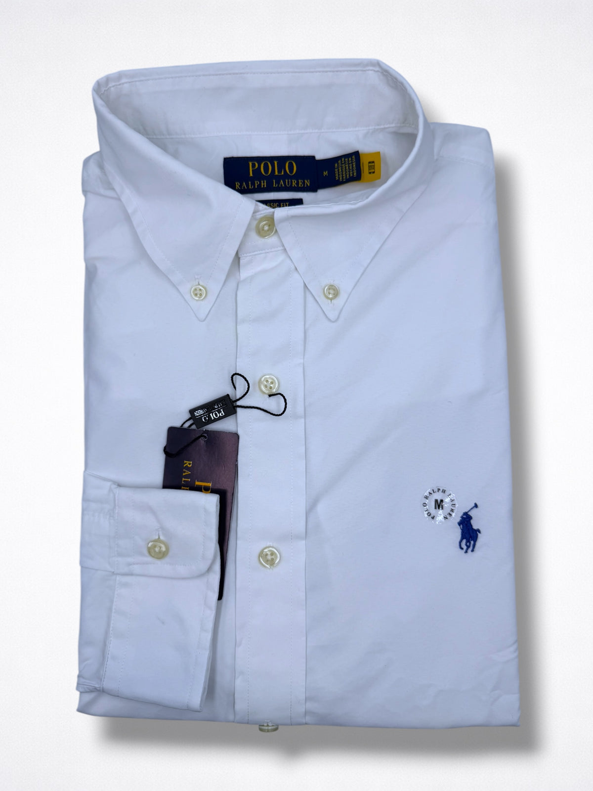 Camisa Polo Ralph Lauren Classic Fit Manga Larga Talla M