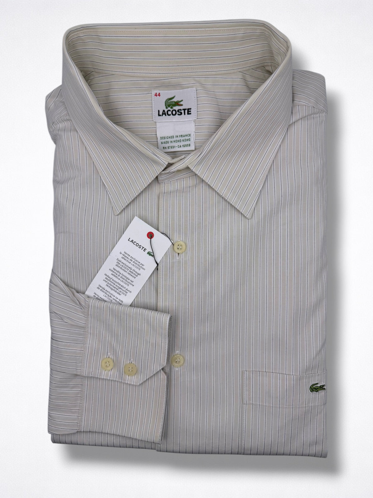 Camisa Lacoste Classic Fit Manga Larga Talla XL