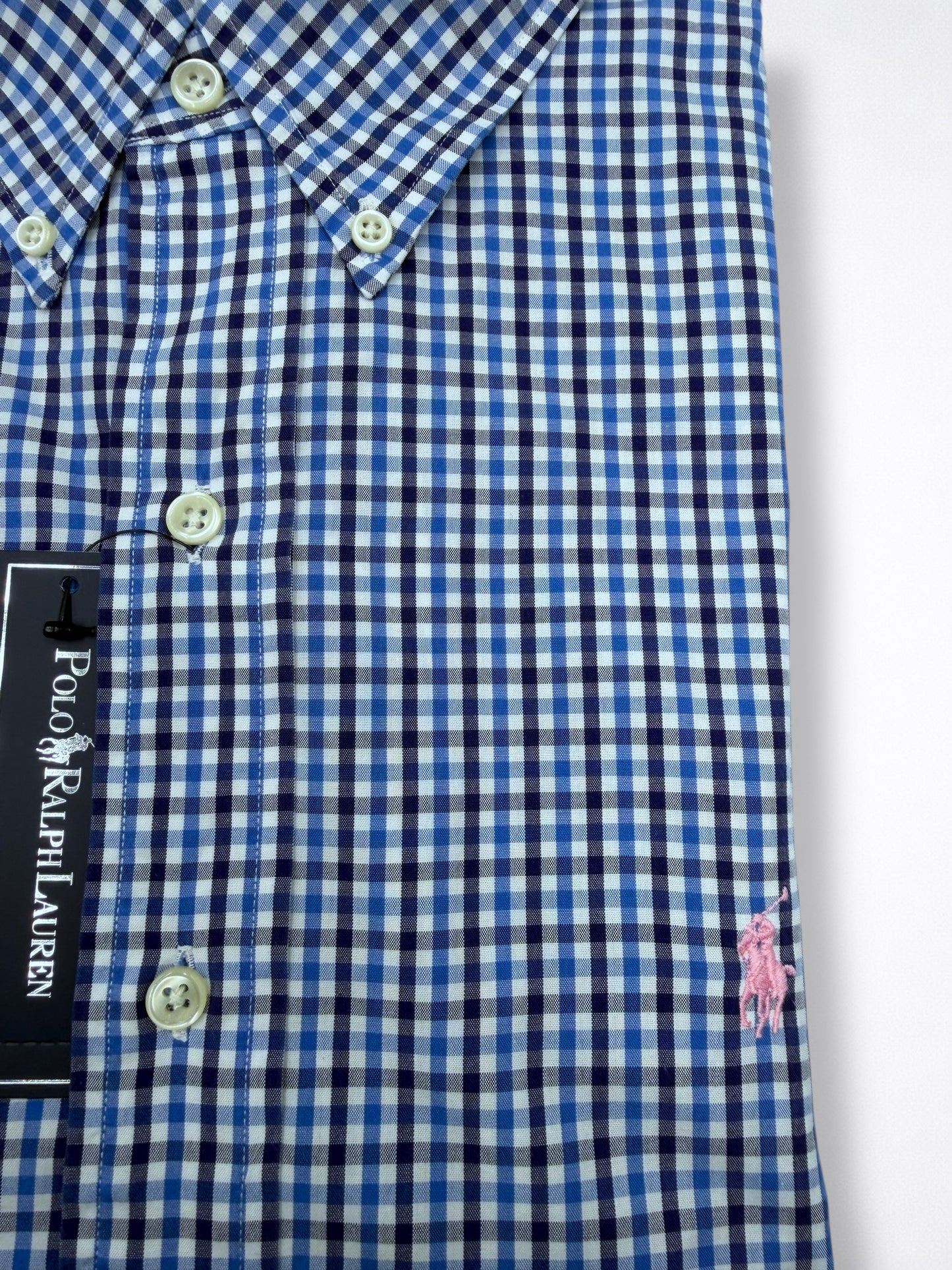 Camisa Polo Ralph Lauren Custom Fit Manga Larga Talla L
