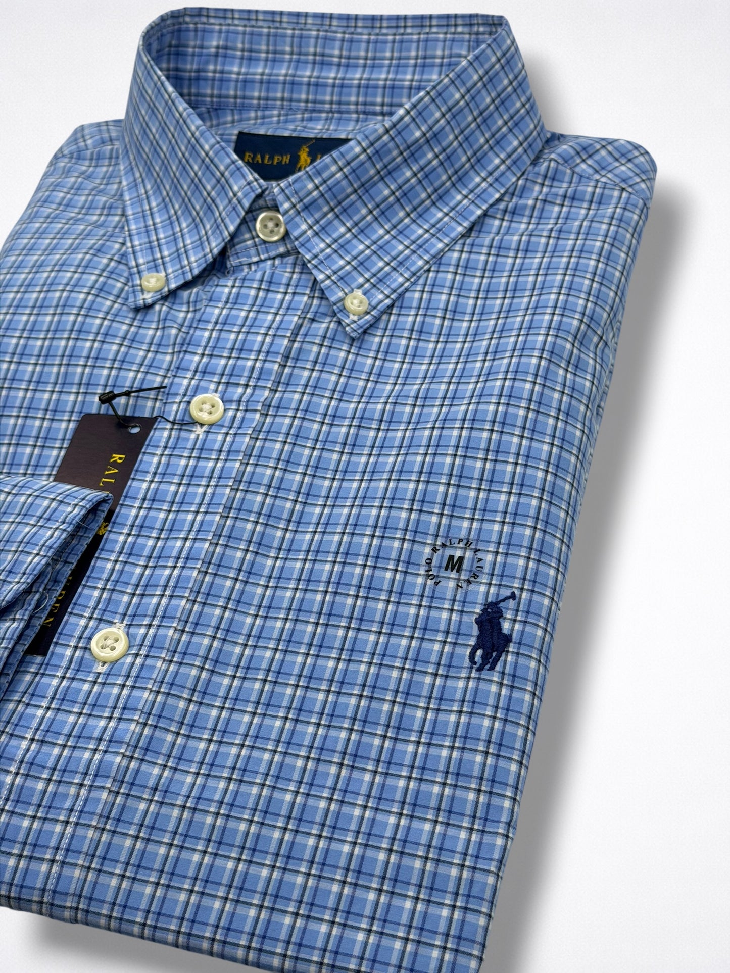 Camisa Polo Ralph Lauren Classic Fit Manga Larga Talla M