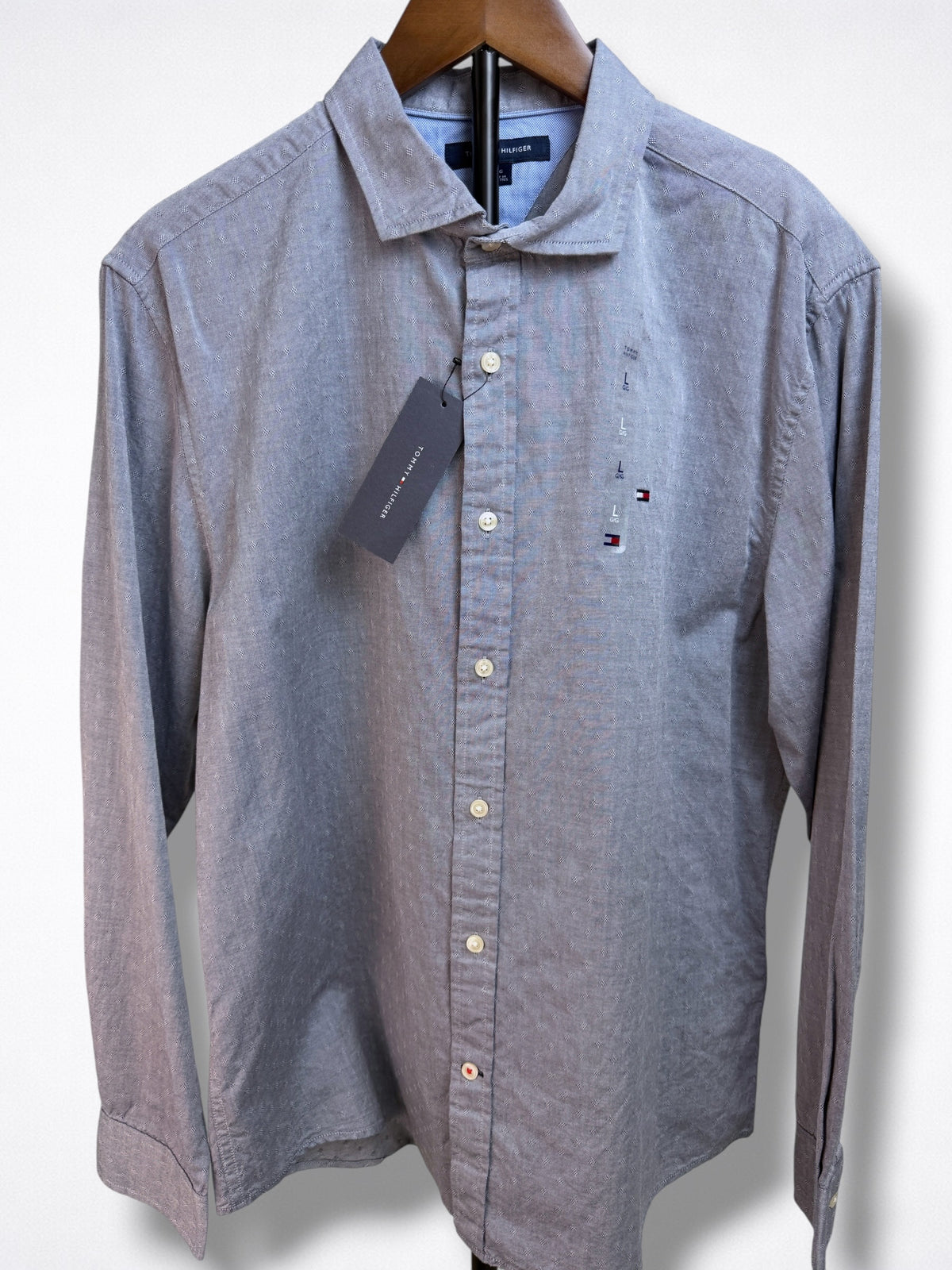 Camisa Tommy Hilfiger Classic Fit Manga Larga Talla L