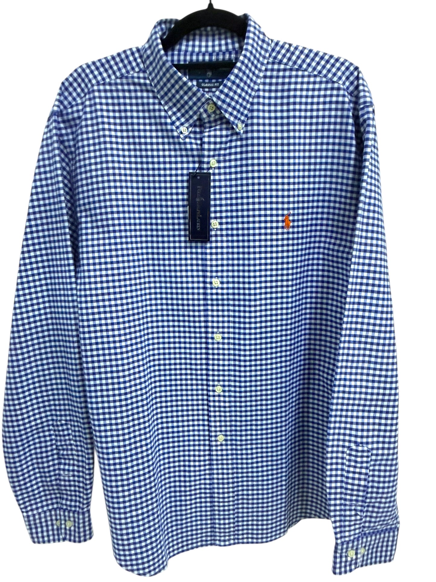 Camisa Polo Ralph Lauren Classic Fit Manga Larga Talla XL
