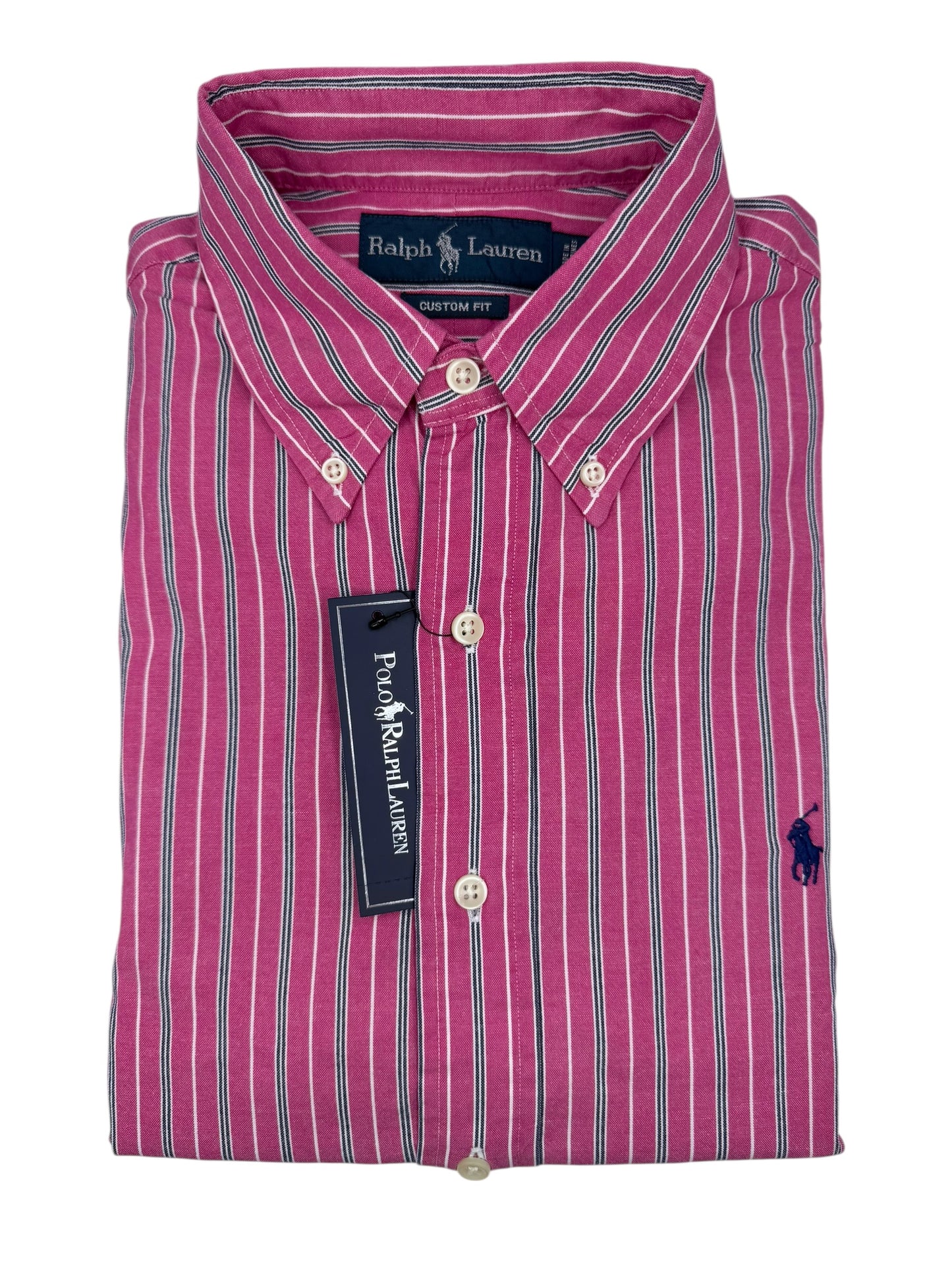 Camisa Polo Ralph Lauren Custom Fit Manga Larga Talla M