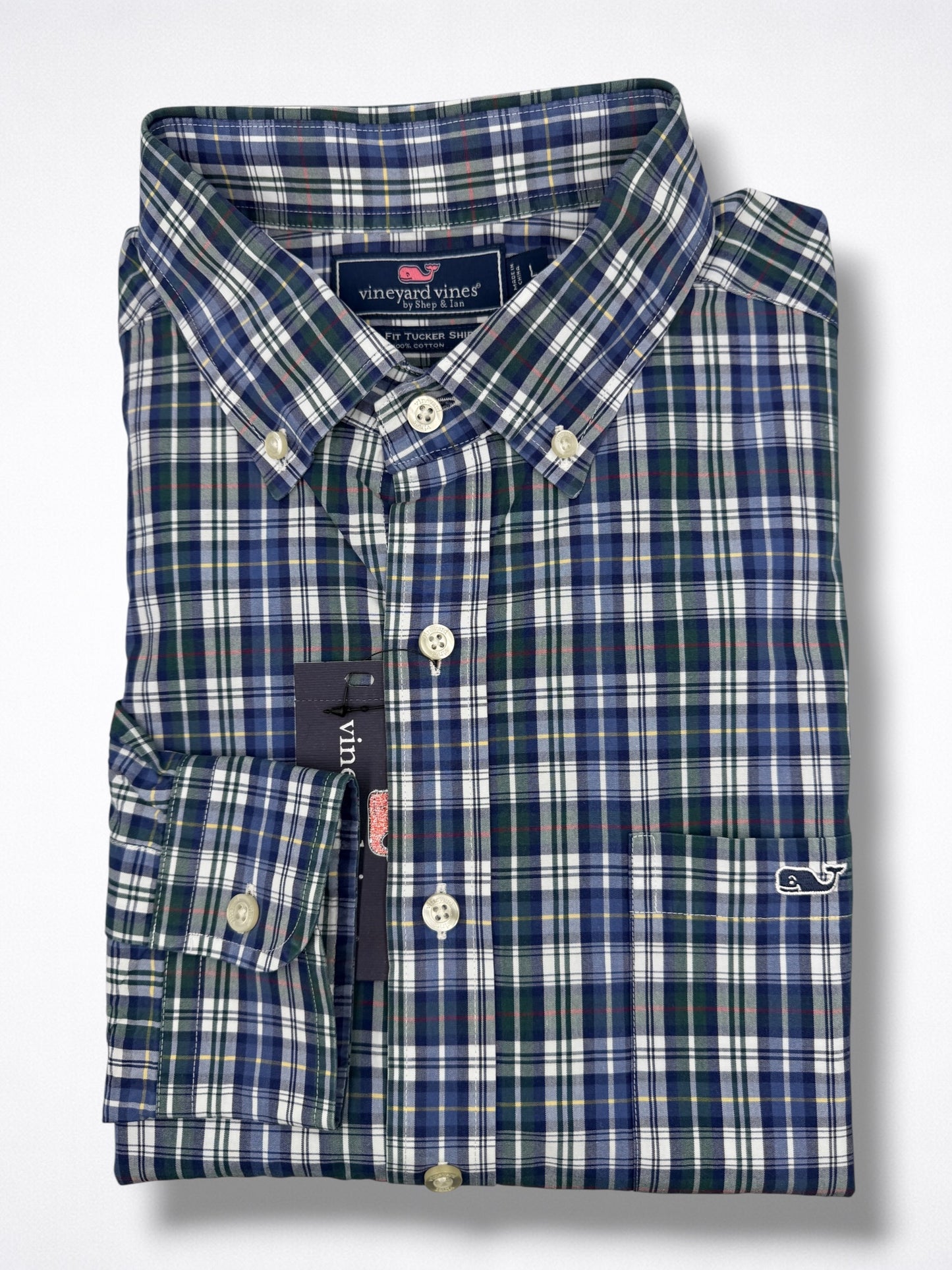 Camisa Vineyard Vines Classic Fit Manga Larga Talla L