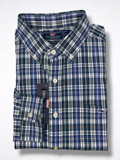 Camisa Vineyard Vines Classic Fit Manga Larga Talla L
