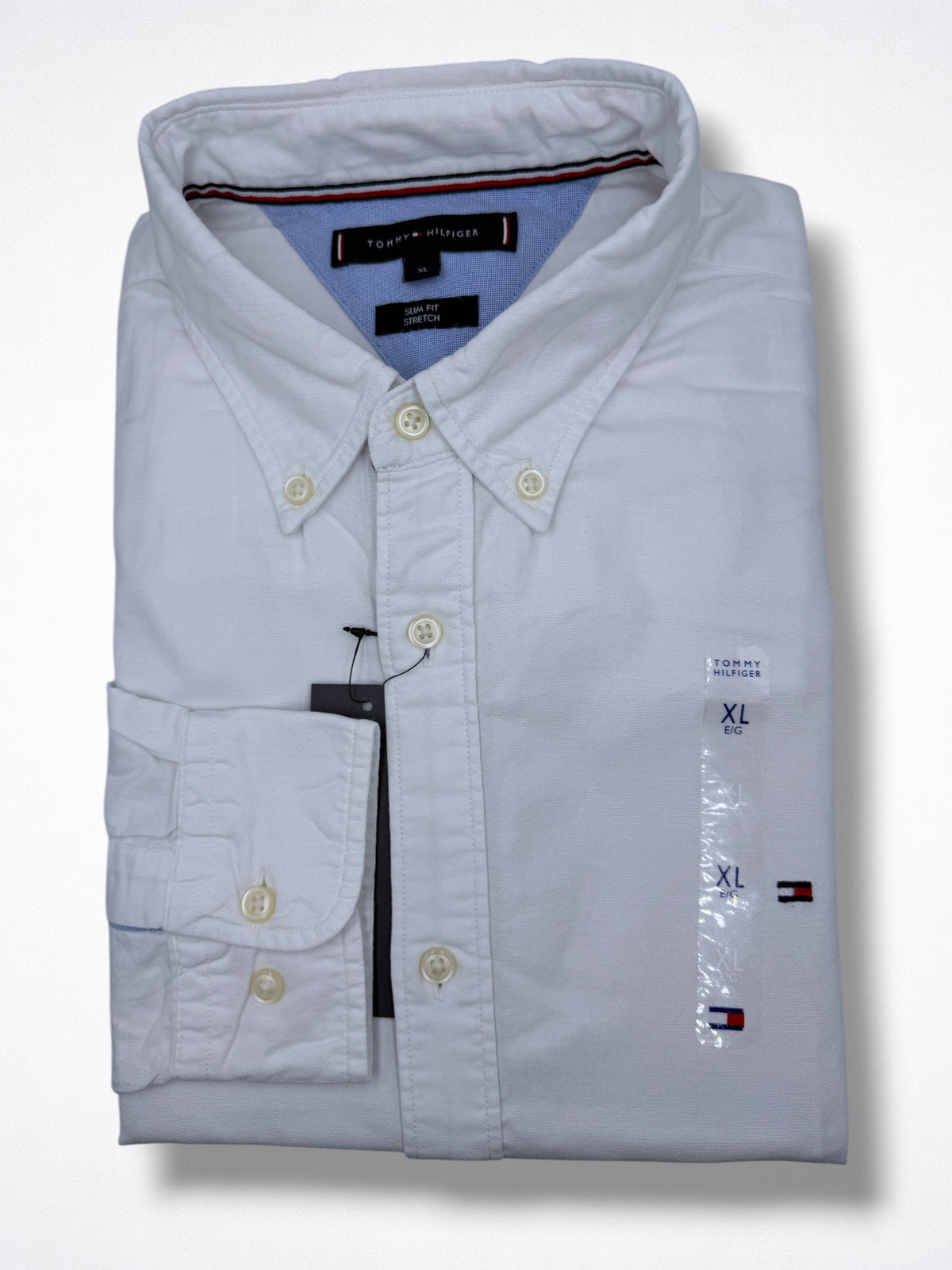 Camisa Tommy Hilfiger Classic Fit manga larga talla L