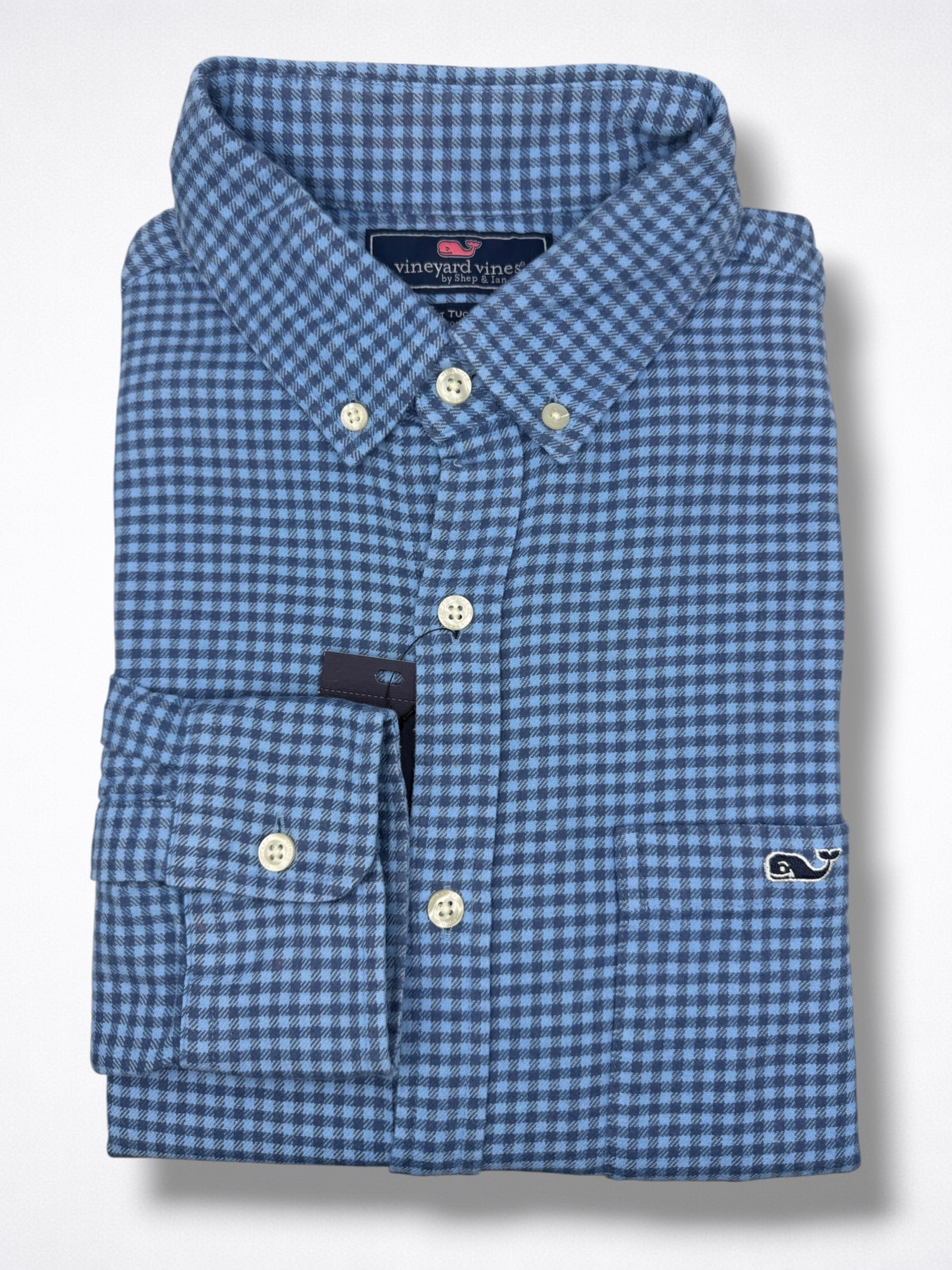 Camisa Vineyard Vines Slim Fit manga larga talla M
