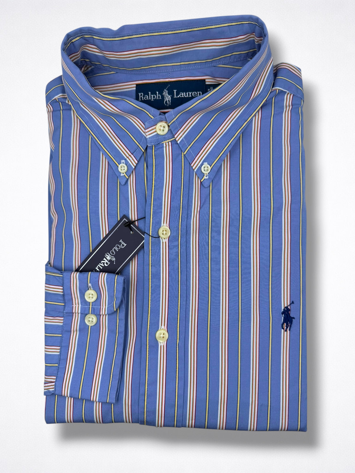 Camisa Polo Ralph Lauren Classic Fit Manga Larga 15 1/2 34/35 Talla M