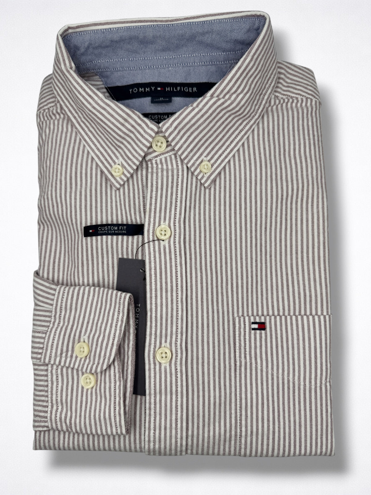 Camisa Tommy Hilfiger Custom Fit Manga Larga Talla M