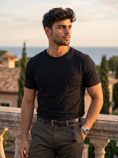 Playera Boss Classic Fit Cuello Redondo Talla M