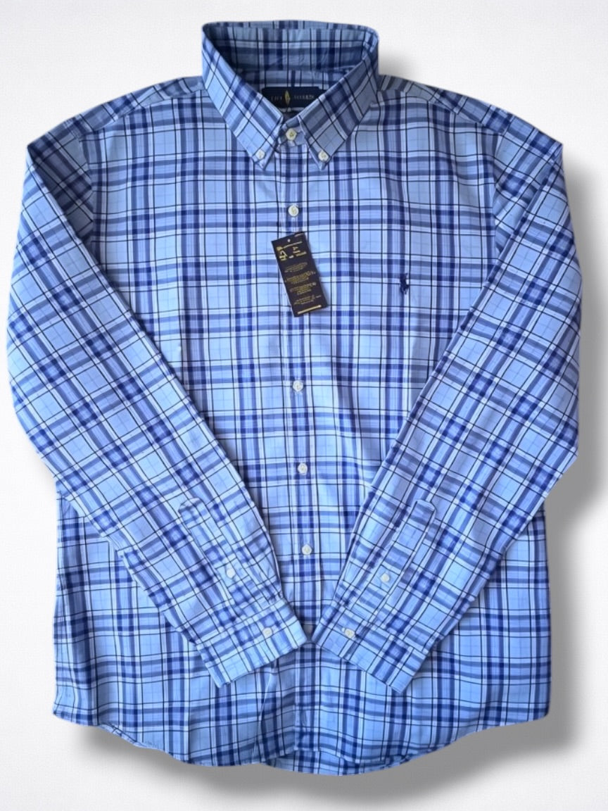 Camisa Polo Ralph Lauren Classic Fit Manga Larga Talla L