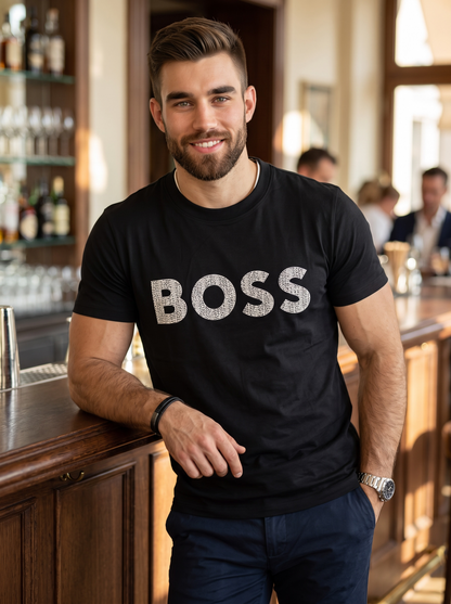 Playera Boss Classic Fit Cuello Redondo Talla L