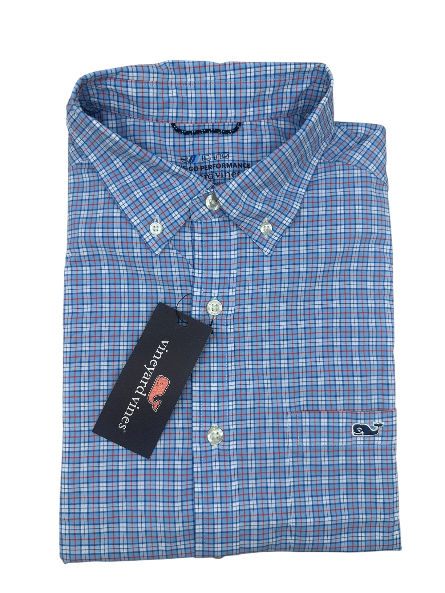 Camisa Vineyard Vines Custom Fit Manga Larga Talla M