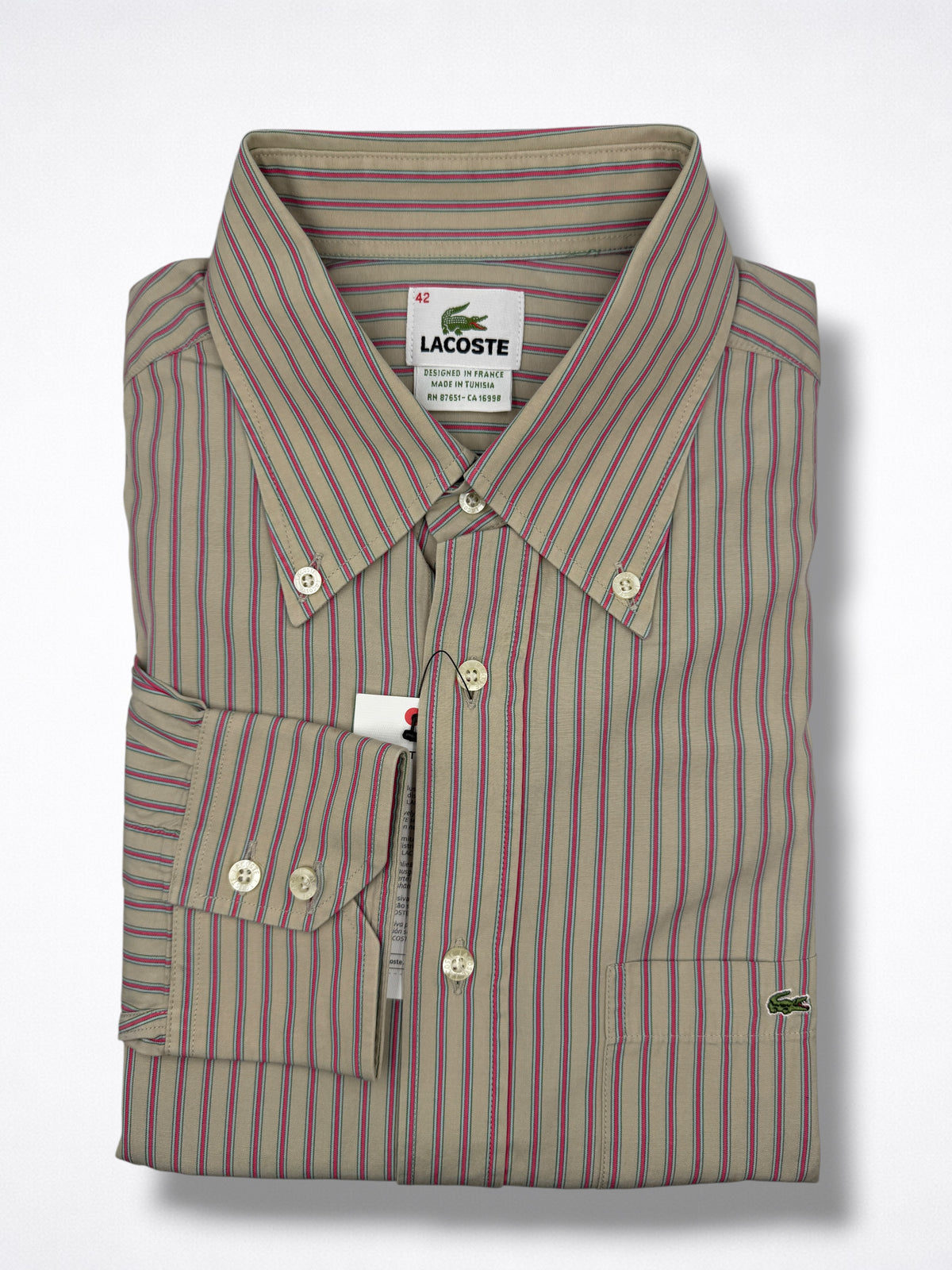 Camisa Lacoste Classic Fit manga larga talla L