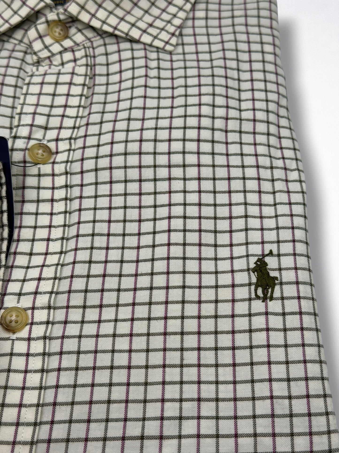 Camisa Polo Ralph Lauren Classic Fit Manga Larga Talla L