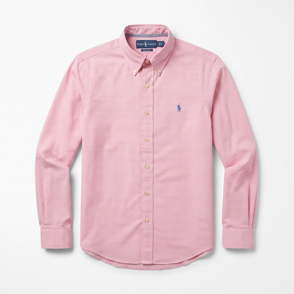 Camisa Polo Ralph Lauren Custom fit manga larga talla S