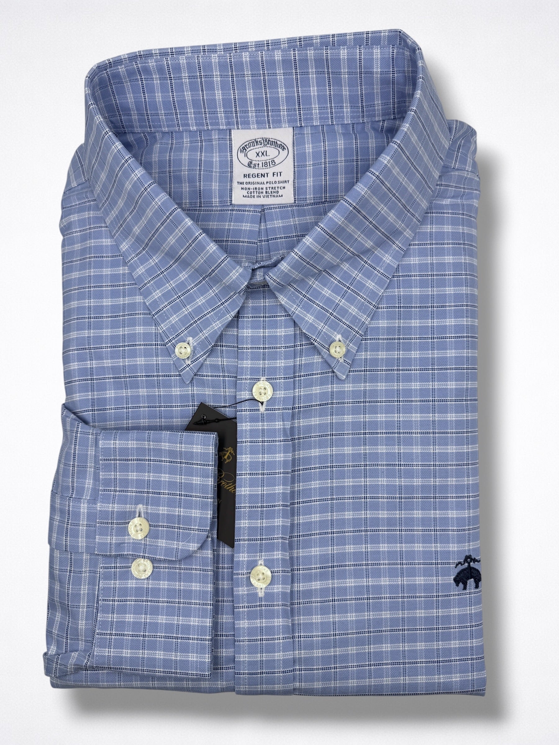Camisa Brooks Brothers Classic Fit Manga Larga Talla XXL