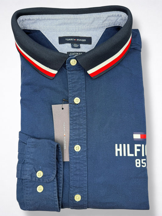 Camisa Tommy Hilfiger Custom Fit Manga Larga Talla XXL