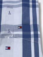 Camisa Tommy Hilfiger Custom Fit manga larga talla L