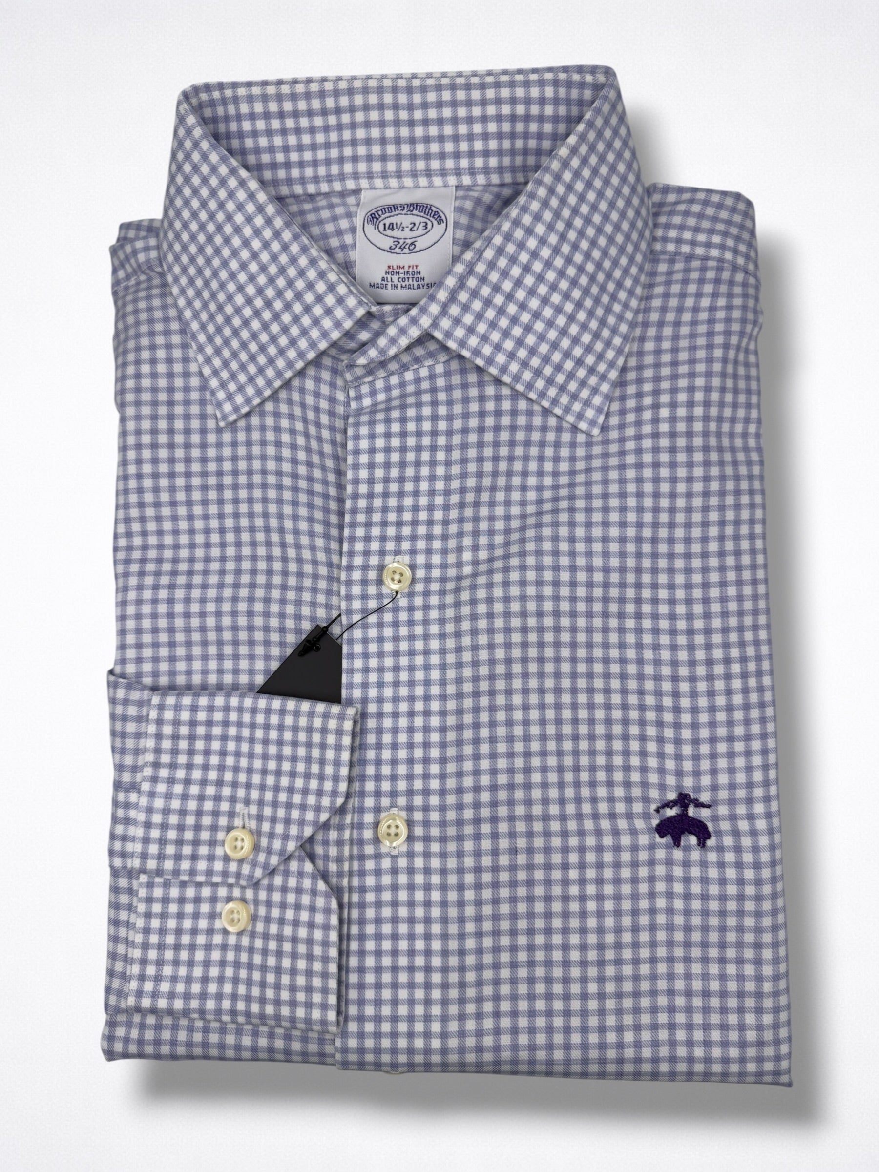Camisa Brooks Brothers Slim Fit Manga Larga Talla S