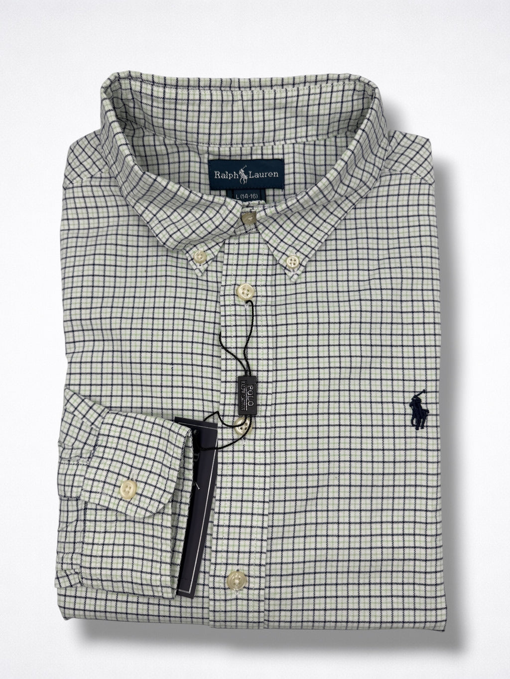 Camisa Polo Ralph Lauren Classic Fit manga larga talla 14-16 niño