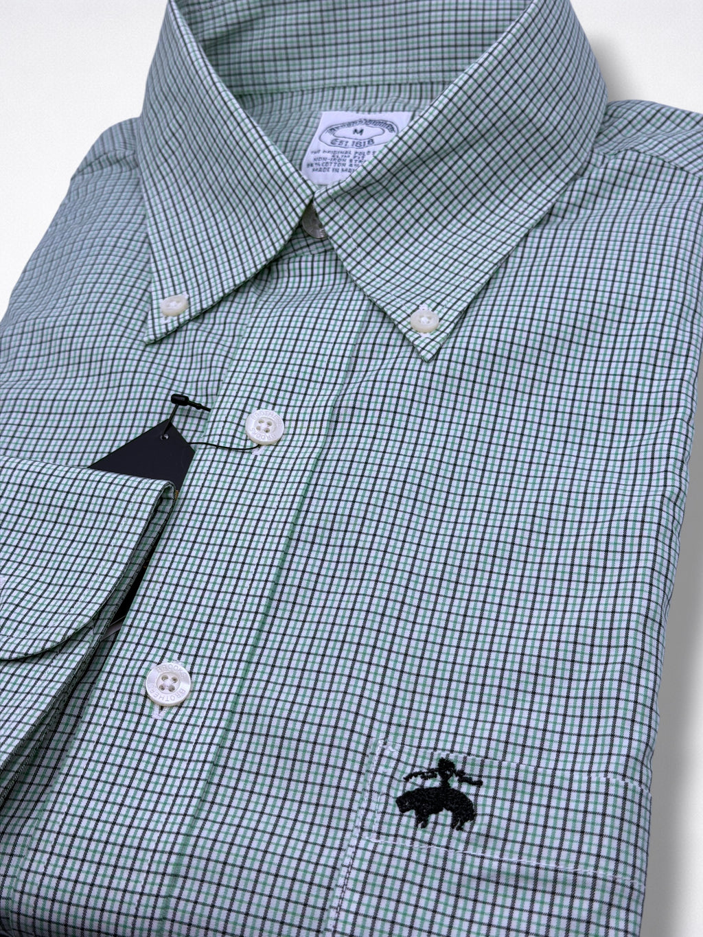 Camisa Brooks Brothers Slim Fit Manga Larga Talla M