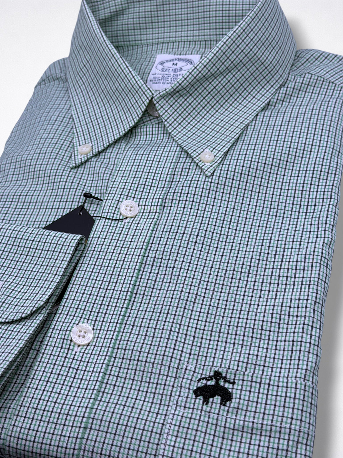 Camisa Brooks Brothers Slim Fit Manga Larga Talla M