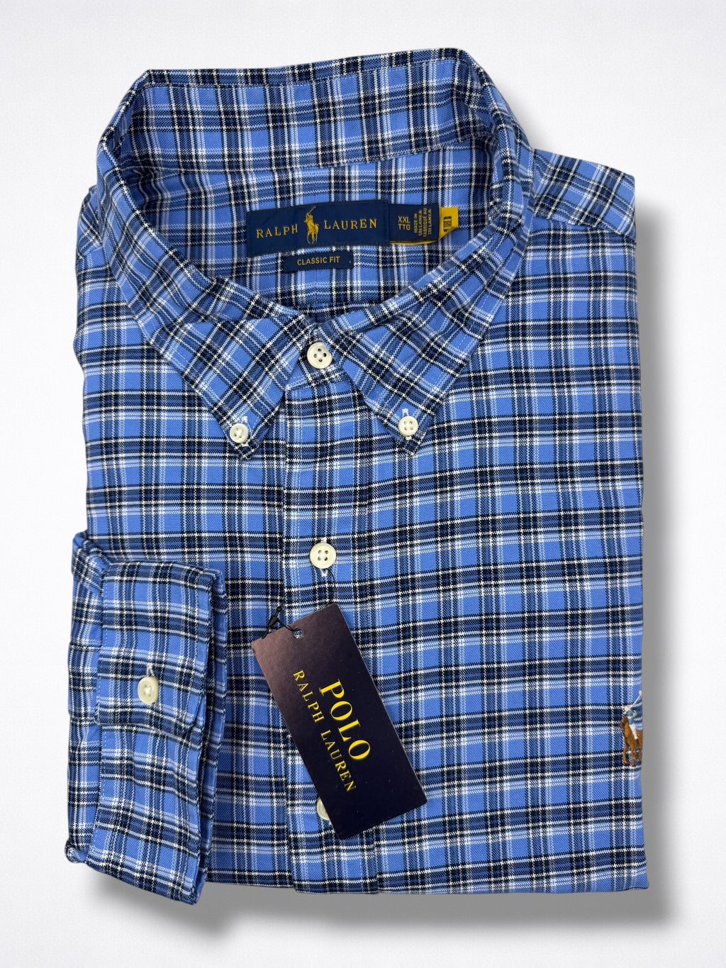 Camisa Polo Ralph Lauren Classic Fit manga larga talla XXL