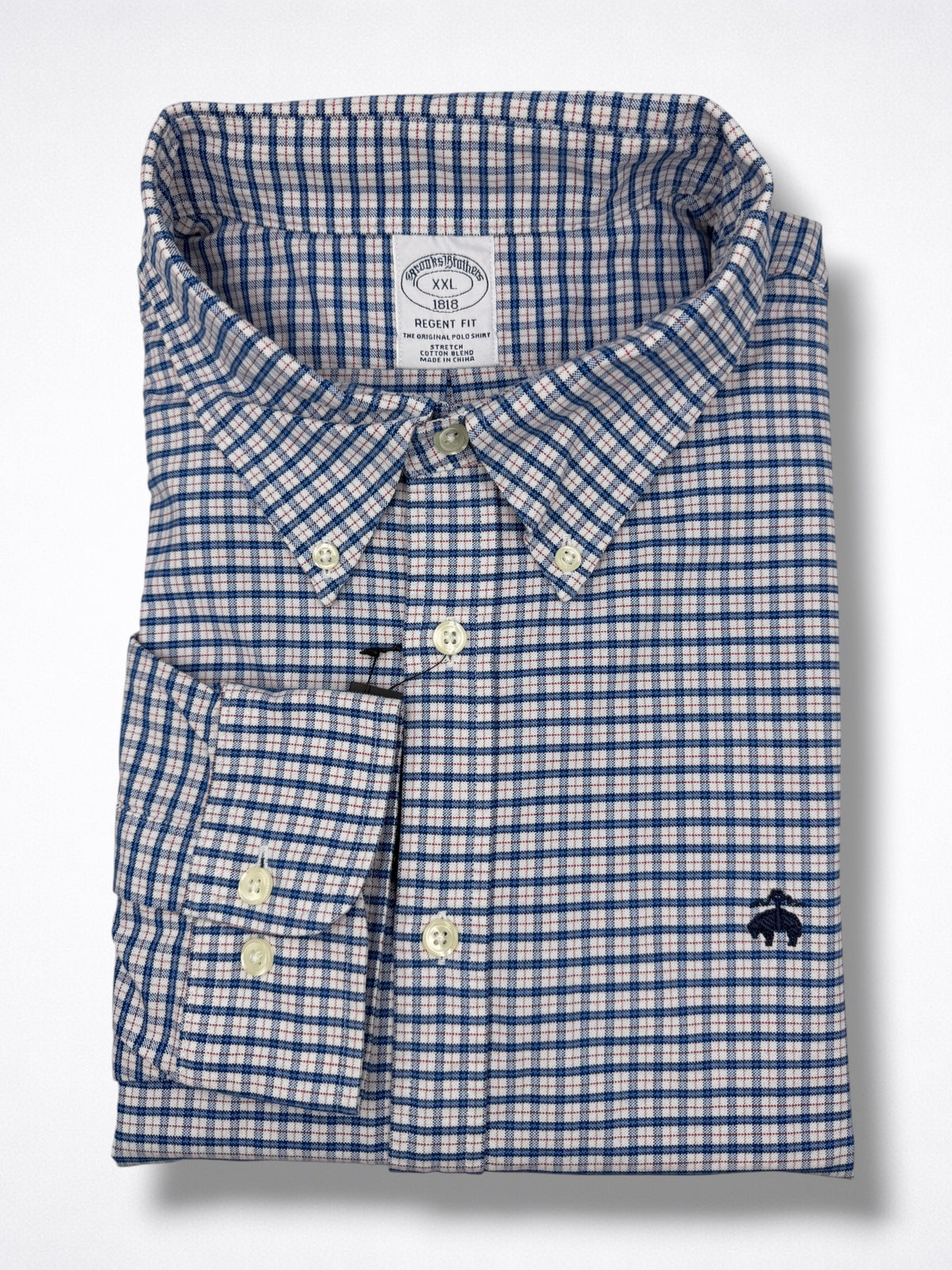 Camisa Brooks Brothers Classic Fit manga larga talla XXL