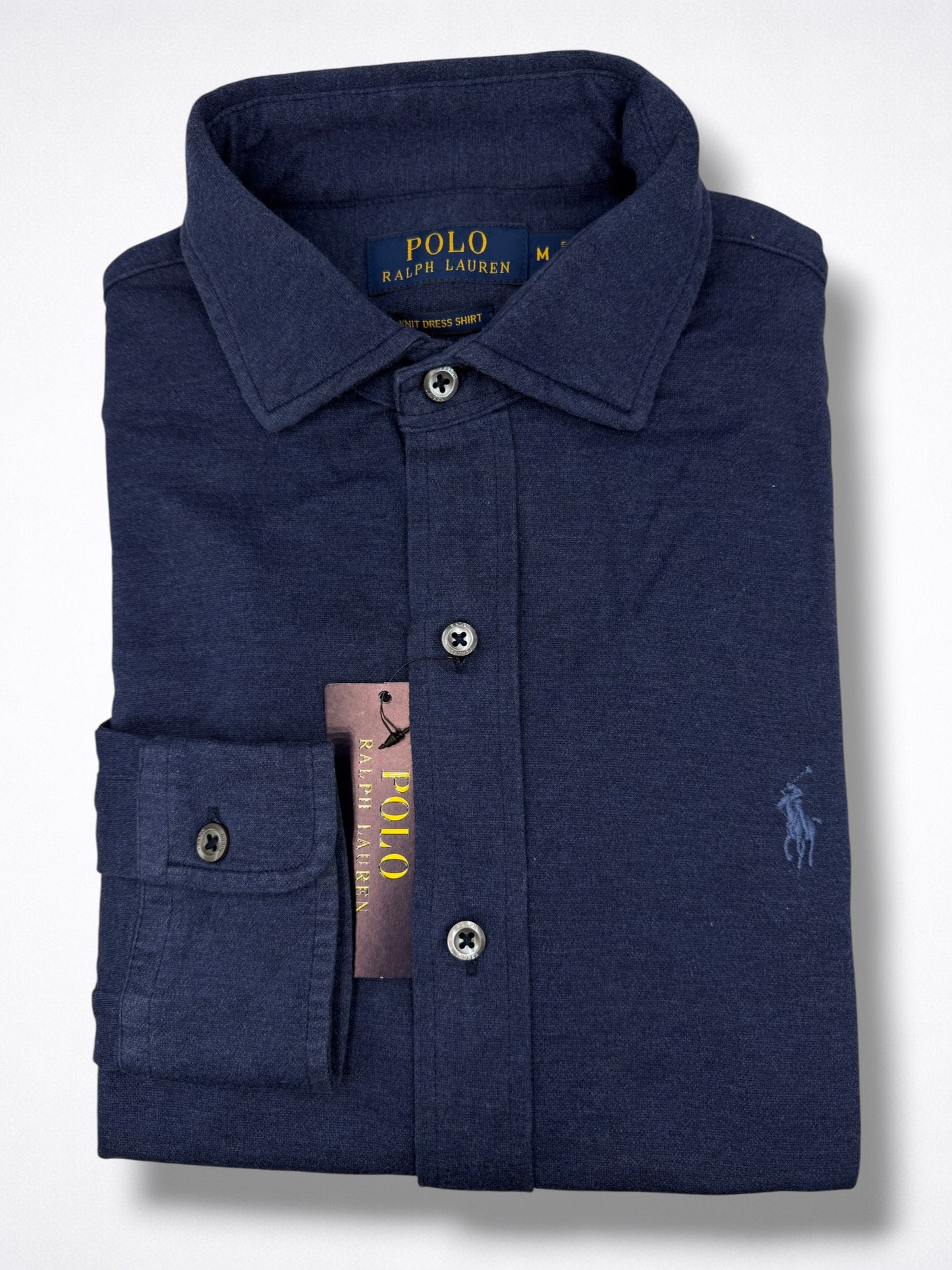 Camisa Polo Ralph Lauren Slim Fit Manga Larga Talla M
