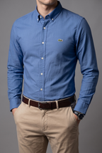 Camisa Lacoste talla L slim fit stretch, viene reducida, sirve para talla S