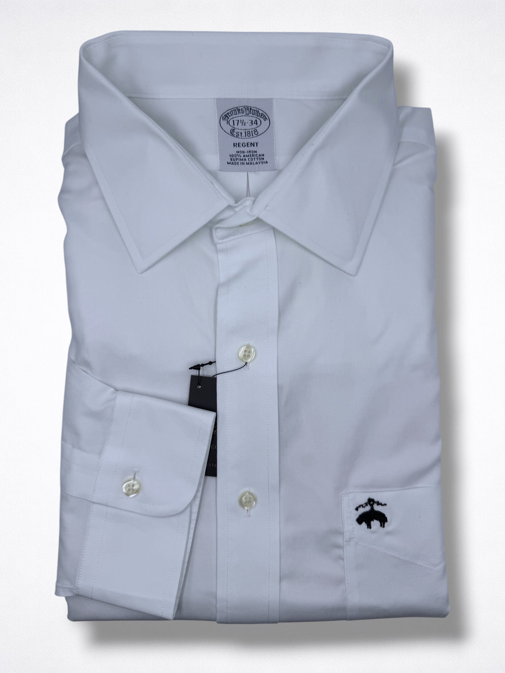 Camisa Brooks Brothers Classic Fit manga larga talla XL