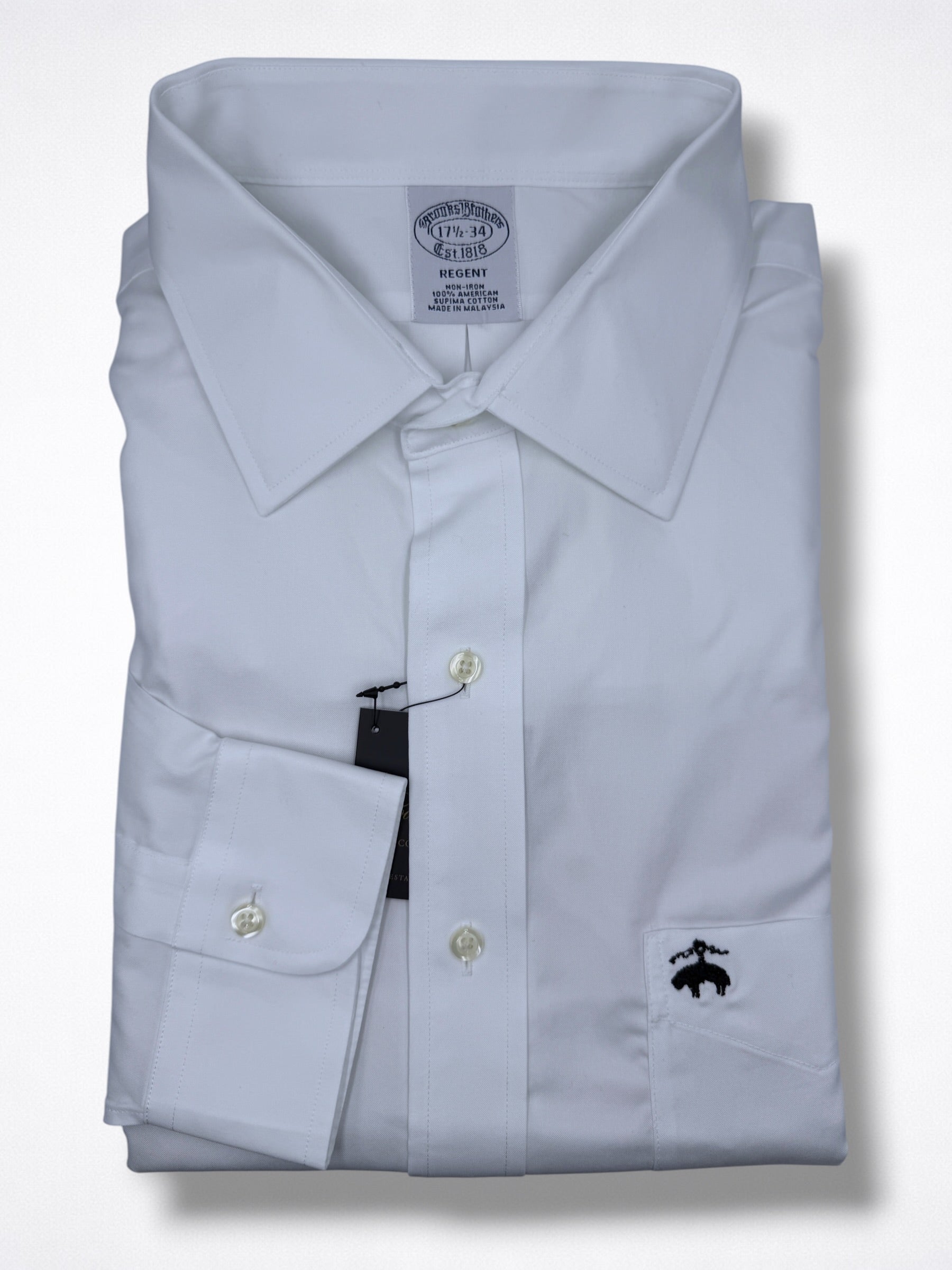 Camisa Brooks Brothers Classic Fit manga larga talla XL