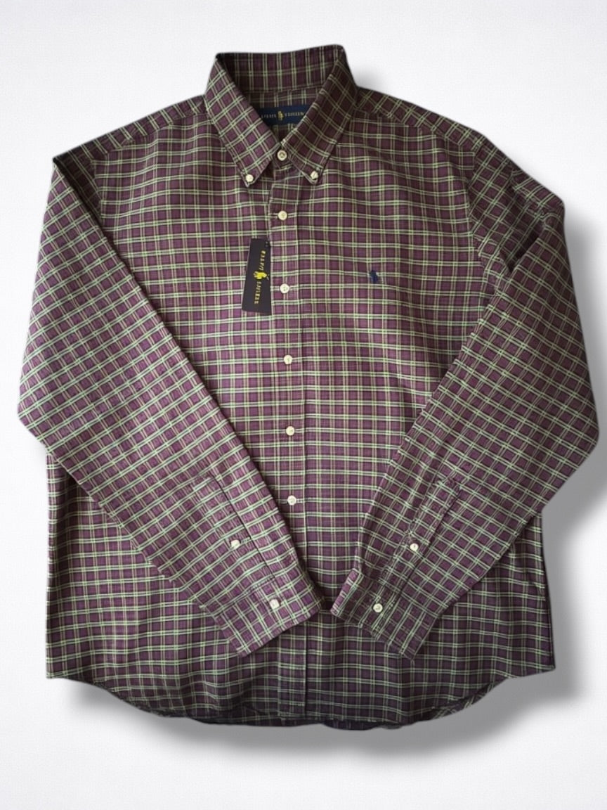 Camisa Polo Ralph Lauren Classic Fit Manga Larga Talla XL